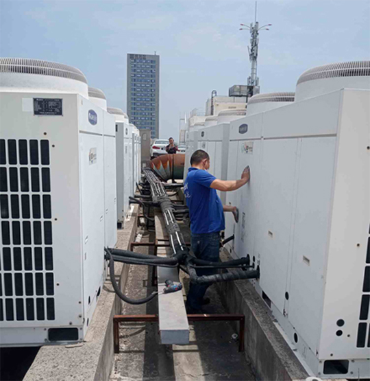 天山中央空调制热和不制冷系统维修方法